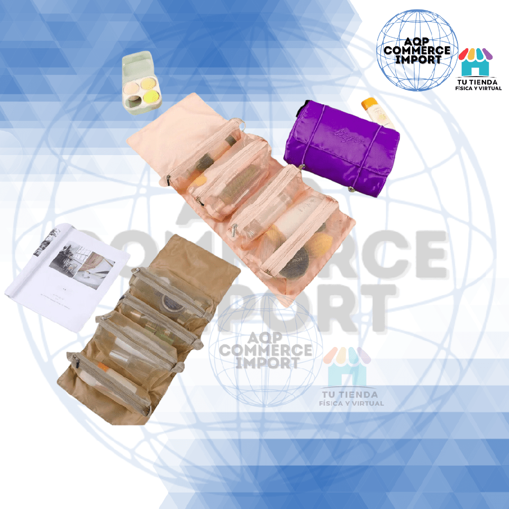 NECESER ORGANIZADOR ENROLLABLE 4 COMPARTIMIENTOS - LEEGOO