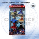 CARRITOS AVENGERS - SUPER HERO ALLOYCAR 6PZ