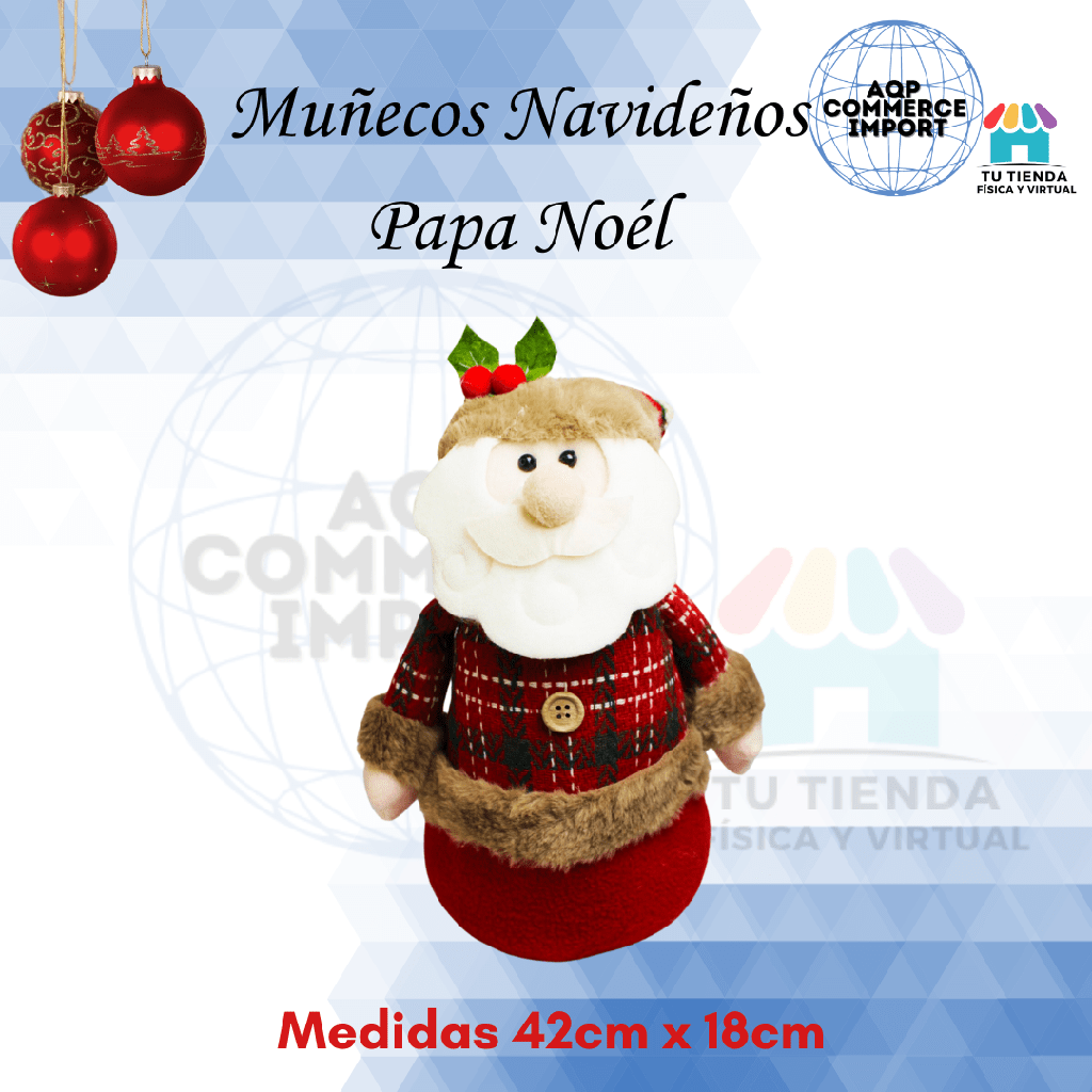 MUÑECOS NAVIDEÑOS - 42cmx18cm