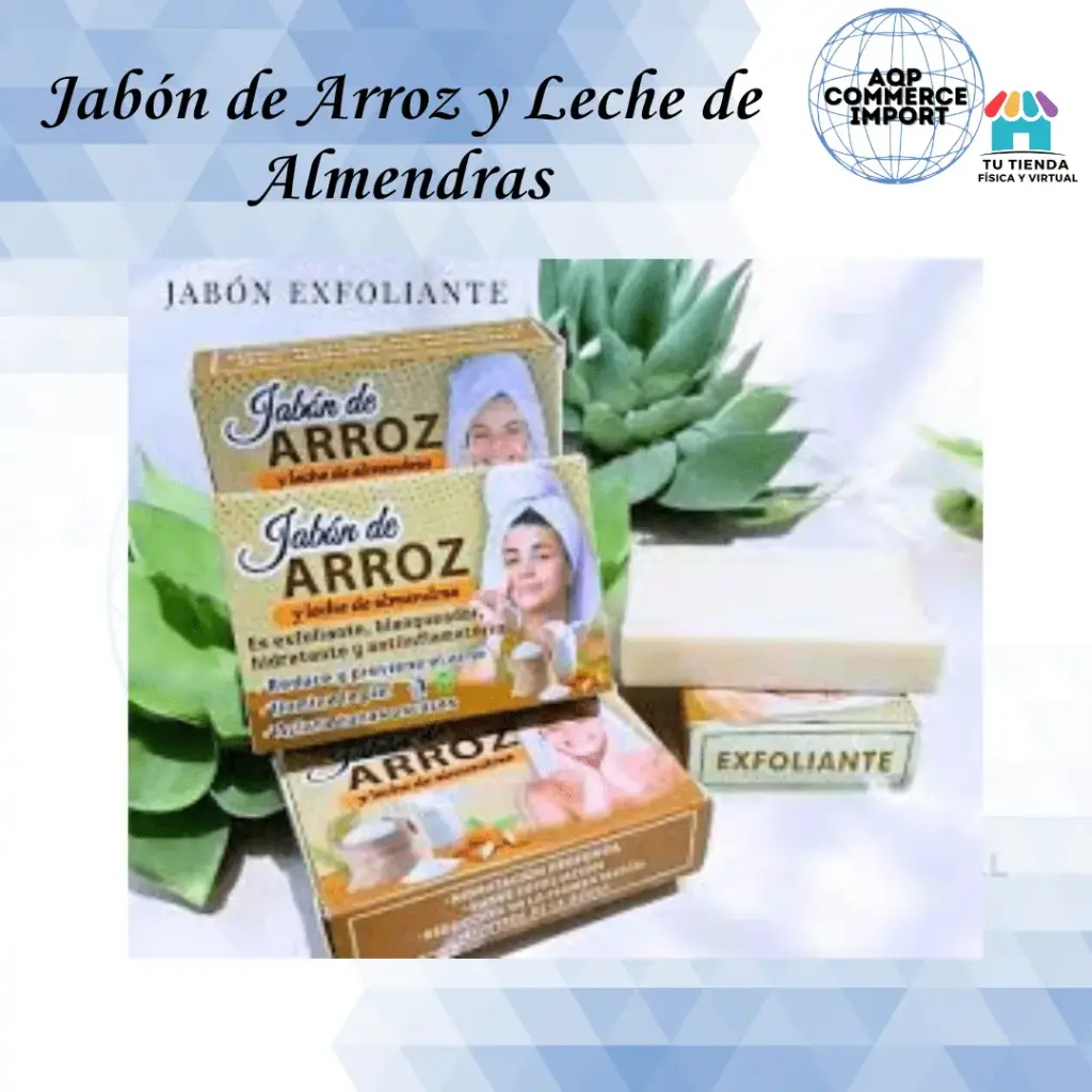 JABON DE ARROZ Y LECHE DE ALMENDRAS