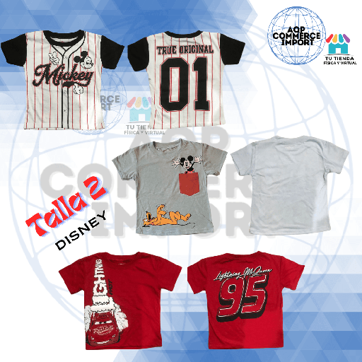 POLOS DISNEY TALLA 2