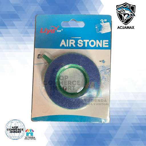 PIEDRA DIFUSORA LIYA 3" AIR STONE - PARA PECERAS