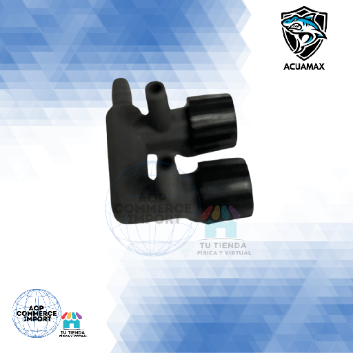 LLAVE DE DOS SALIDAS PARA ACUARIOS Y PECERAS