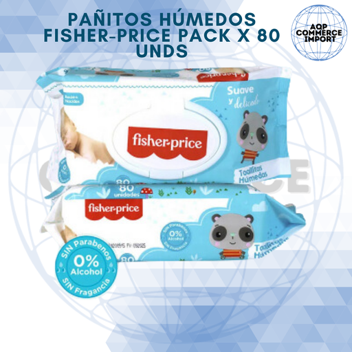 PAÑITOS FISHER PRICE 80 UNDS