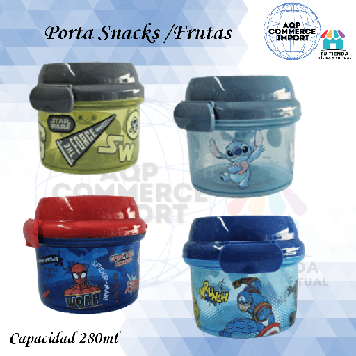 PORTA SNACKS / FRUTAS LICENCIADO